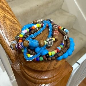 Handmade Colorful Beaded Bracelet Set